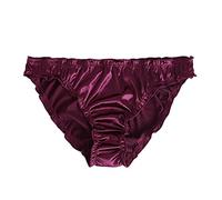Knickers Size 12 Ladies Knickers Mid Rise Ladies Full Brief Seamless Shorts Pack Women's Underwear Set Sexy Satin Underwear Women Women's Pants Womens Briefs Womens Panties Wine