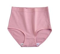 Knickers Women's High Waisted Cotton Ladies Pants Stretch Briefs Soft Full Coverage Breathable Comfy Stretchy Underwear 2025 (Watermelon Red, XXL)