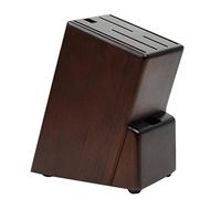 Knife Block Walnut Wood Knife Block,Universal Knife Holder Without Knives Countertop Ventilation Knife Rack Security Kitchenware Storage Storage (Color : Walnut wood)