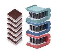 Knife Cleaner, 3 Pack Cutlery Cleaner, Blade Cleaner with 3 Pcs Replacement Sponge Brush Head, for Kitchen Chopsticks Fork Spoon Knives Washing (Blue, Pink, Green)