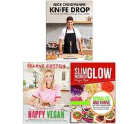 Knife Drop Creative Recipes Anyone Can Cook [Hardcover], Happy Vegan [Hardcover] & Spiralize and Thrive Vegetable-Based Recipes 3 Books Collection Set