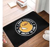 Knife Duck I Have Stability The Ability To Stab Anti-slip Doormat Floor Mat Carpet Rug for Kitchen Entrance Balcony Footpad Mats