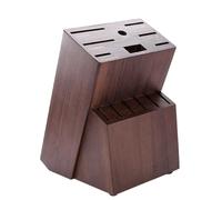 Knife Holder Blocks | Wooden Storage 14 Slots - Knife Block - Sharpener, Scissors, Kitchen Worktop, Home Kitchen, Apartment and Meal Prep
