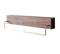 Knife Holder for Home Kitchen Knife Block Holder Rack for Wall Walnut Hanging Bar Towel Knives Organizer