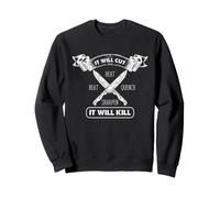 Knife Making Humor Cut Heat Beat Quench Sharpen Workshop Sweatshirt