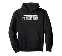 Knife Making Humor I'd Grind That Bladesmith Workshop Joke Pullover Hoodie