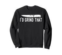 Knife Making Humor I'd Grind That Bladesmith Workshop Joke Sweatshirt