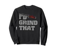 Knife Making Humor I'd Grind That Bladesmith Workshop Joke Sweatshirt