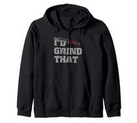 Knife Making Humor I'd Grind That Bladesmith Workshop Joke Zip Hoodie