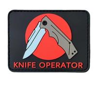 Knife Operator PVC Patch Funny Tactical Military Badge Morale Patches for Military Equipment, Backpacks, Jackets, Hats etc.