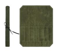 Knife Roll 7 Slot Canvas Knife Bag Roll Up Chef with Long Secure Cord Portable Chef Bag for Picnic BBQ Kitchen Culinary School, Decoraciones al aire Libre