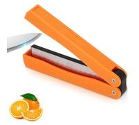 Knife Sharpener 400 or 600 Grit Double Sided Folding Manual Knife Sharpener Diamond File Handheld Sharpening Stone Diamond Whetstone for Outdoor Camping Kitchen Garden Scissor Tool