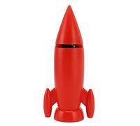 Knife Sharpener, Kitchen Knife Sharpener Handheld Knife Sharpener Rocket Shaped Appearance Manual Knife Sharpeners Can Stand Up (Red)