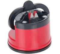 Knife Sharpener Manual Sharpening Tool for Knives and Scissors Kitchen Gadgets (Red)