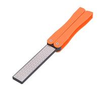 Knife Sharpener Pocket Sharpening Stone #400/600 Double Sides Foldable Portable Orange - 1pc