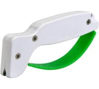 Knife Sharpener, Portable Sharpeners, Kitchen Knife Sharpeners, Garden Sharpening Tools, Manual Knife Sharpening Tool, Tool Sharpener, for Pruning, Hedge, Garden, Kitchen (White)