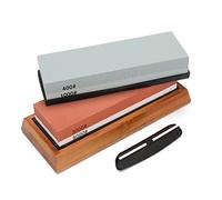 Knife Sharpener Stone Set 400 1000 3000 8000 Geevorks Wet Stones for Sharpening Knives Grit Premium Whetstone Sharpening Stone Set SharpenerNon Slip Base Cutter Sharpener