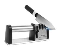 Knife Sharpener Tool, FEITA 4in1 Scissor & Knife Sharpening Tools, Best Stainless Steel Kitchen Gadgets Pro Sword Sharpener Work Sharp for Steel Knives, Manual Pocket Kitchen Appliances