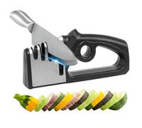 Knife Sharpener - Top Choice Global Professional Kitchen Knife Sharpener for Sharpening Chef Blades, Bread Knives, and Steel Edges