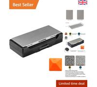 SHARPAL 156N Diamond Whetstone Knife Sharpener with Storage Base, 2 Side Grit Coarse 325 / Extra Fine 1200, Diamond Sharpening Stone with Non-Slip Base and Angle Guide (152 x 63mm / 6 x 2.5 Inch)