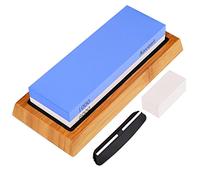 Knife Sharpening Stone,Aovemt Premium Knife Sharpening Kit, 2 Side Grit 1000/6000 Whetstone, Wet Stone, Nonslip Base, Angle Guide and Flattening Stone