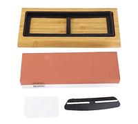 Knife Sharpening Stone Whetstone 3000 8000 Grit Dual Sided Sharpener with Wooden Base Angle Guide Flattening Stone for Kitchen Home Restaurant Professional Chefs