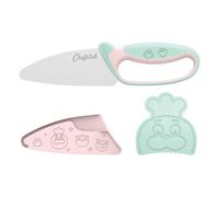 Knife with finger guard Pale Pink one size