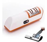 Knifimix Electric Knife Sharpener, Elecknyf Electric Knife Sharpener with Diamond Wheels, 2 Speed Adjustment, Quick Repairing in 10 Seconds, Restore Various Types of Kitchen Knives (Orange)