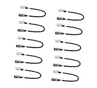 KNIFIUS Pack of 10 Black Hat Rides Cap Retainer for Fishing, Hat Windy Clips for Boating, Hat Holder and Glasses Holder, black, 33cm