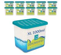 KNIGHT 1000ml 10 Pack Dehumidifier -1L Moisture Absorber, Long Lasting 90 Days Dehumidifier, Prevents Mould and Condensation caused by Humidity in Home, Kitchen, Caravan & Garage - Patent Design