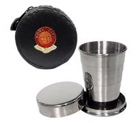 Knight 2oz Collapsible Drinking Cup with Leather York City Football Club Case