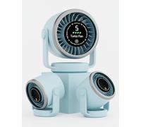 Knight AirFlex Mini Desk Fan, USB Rechargeable 3600mAh Battery - Use up to 10-Hours, Turbo Speed, Led Display, 5 Wind Speed Setting, Adjustable Angle, Portable Fan for Indoor&Outdoor (Arctic Breeze)