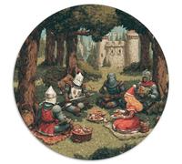 Knight And Princess Having A Picnic in The Park Rätsel Für Erwachsene || 1000pcs (67.5x67.5cm) Puzzles Lernspiele Home Decor Puzzles