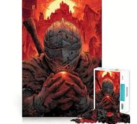 Knight And The Egg of The Gods 1000 Piece Jigsaw Puzzle for Teenagers DIY Fun Clear Tone Pattern Assemble Night Fun (38x26cm)