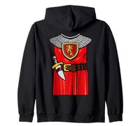 Knight Armor Funny Medieval Knights Costume Zip Hoodie