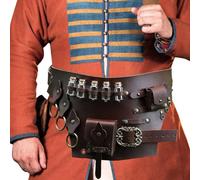 Knight Belt, Comfortable Belt and Potion Bottle | Medieval Knight Corset Belt with Adjustable Waist, Belt Pouch for Theatre Performances