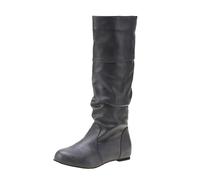 Knight Boot Covers Fancy Dress Womens Knee Length Boots Flat Pull On Dress Boot Pointed Toe Walking Boot Ladies Party Booties Comfortable Classic Booties Fall Winter Bootie Tall Riding Bootie