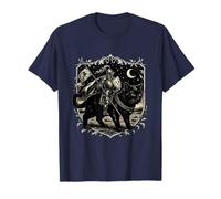 Knight Cat Rider Retro 90s Medieval Cat Fairycore Dark Art T-Shirt