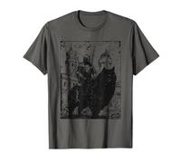 Knight Cat Rider Vintage 90s Medieval Knight Riding Cat T-Shirt