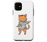 Knight Cat with Sword Case for iPhone 11