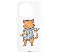 Knight Cat with Sword Case for iPhone 15 Pro