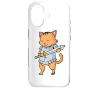 Knight Cat with Sword Case for iPhone 17
