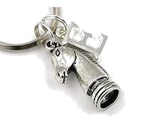 Knight Chess Piece Key Ring, Personalized Knight Chess Piece Keychain, Horse Keyring, Initial Keychain, Chess Gift, Chess Player Gifts in A Gorgeous Bag (A)