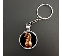 Knight Chess Piece Pendant On A Split Ring Keyring Ideal Birthday Gift N335