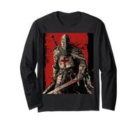 Knight Christian Templar Warrior of God Crusader Gift Long Sleeve T-Shirt