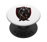 Knight Christian Templar Warrior of God Crusader PopSockets Adhesive PopGrip