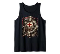 Knight Christian Templar Warrior of God Crusader Tank Top