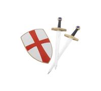 Knight Crusader Set, With Two Swords And