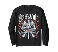 Knight Deus Vult Crusader Templar Knights Sword Long Sleeve T-Shirt