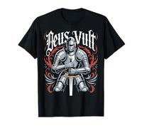 Knight Deus Vult Crusader Templar Knights Sword T-Shirt